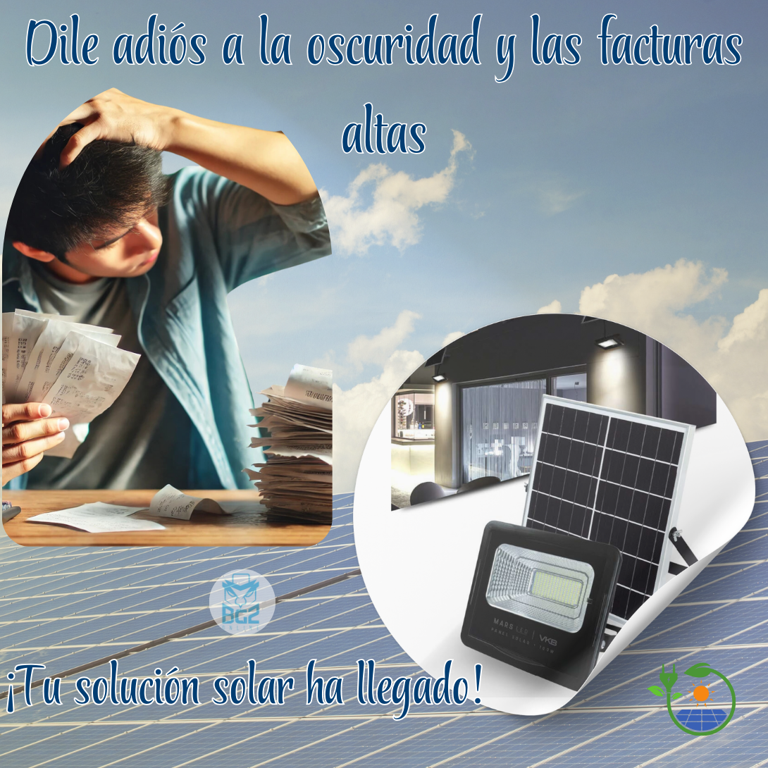 Reflector Con Panel Solar 50w - BGZ Online