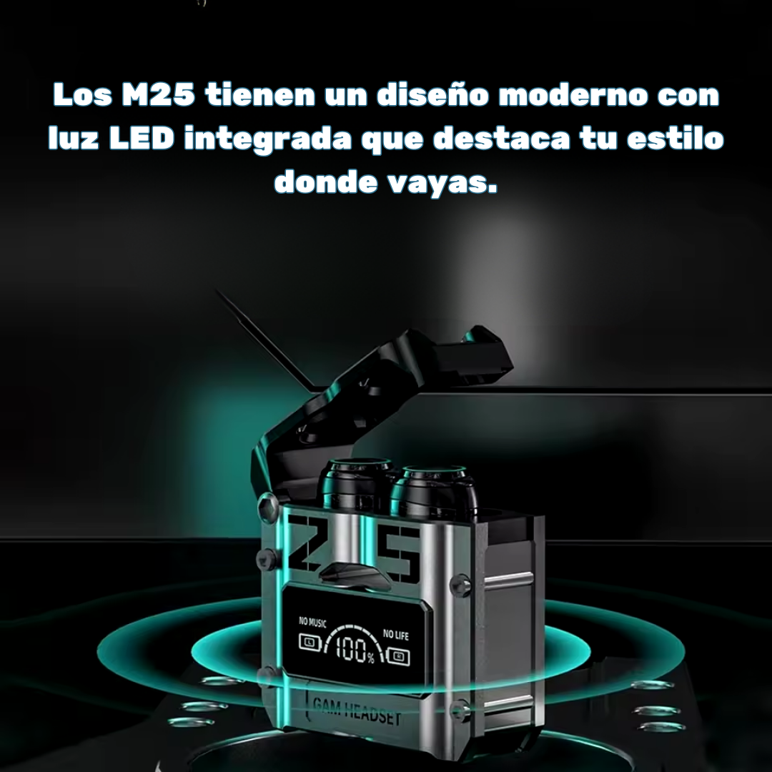 AUDÍFONOS M25 ENERGÍA DURADERA 🚀2X1🎧 - BGZ Online