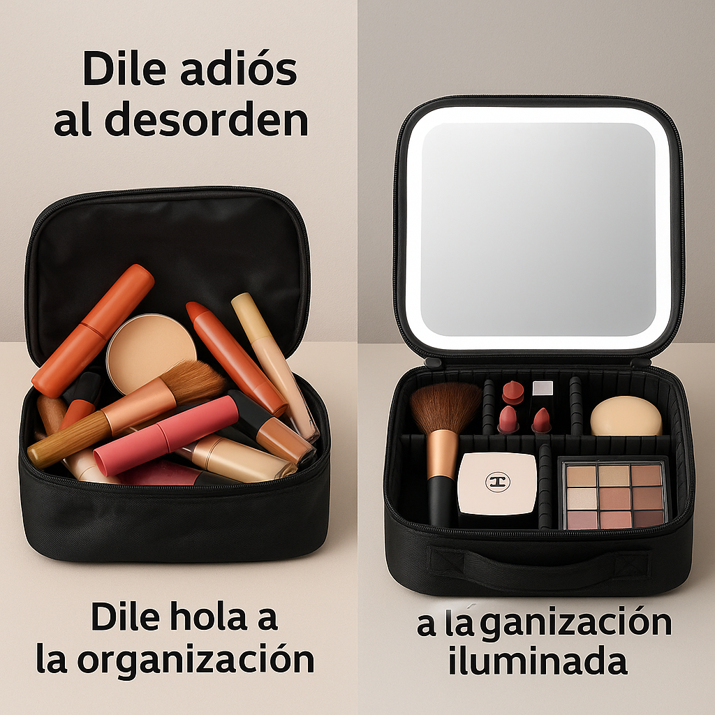 Cosmetiquera Con Espejo Led Lumié - BGZ Online