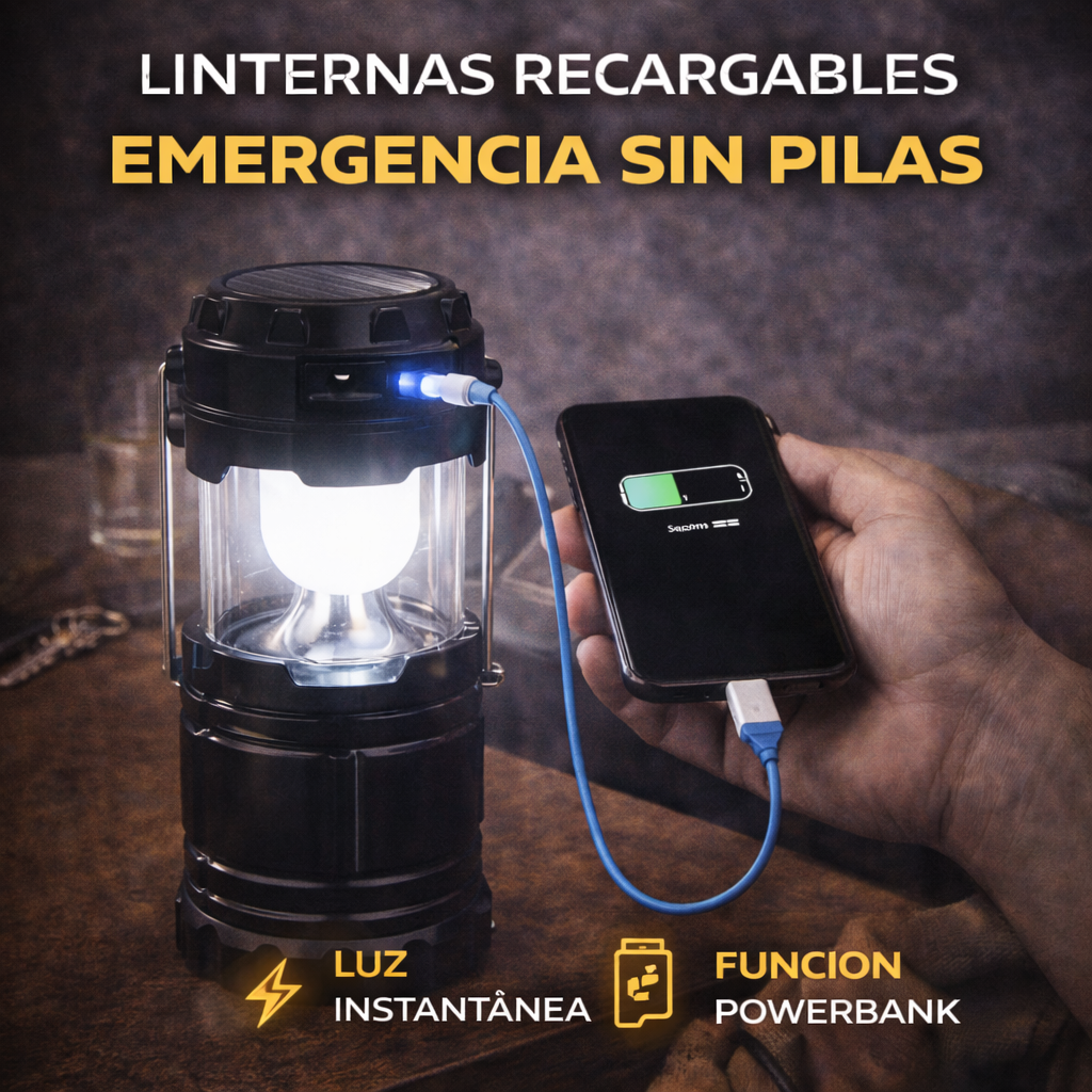 LumiKit – La linterna recargable que lo hace todo