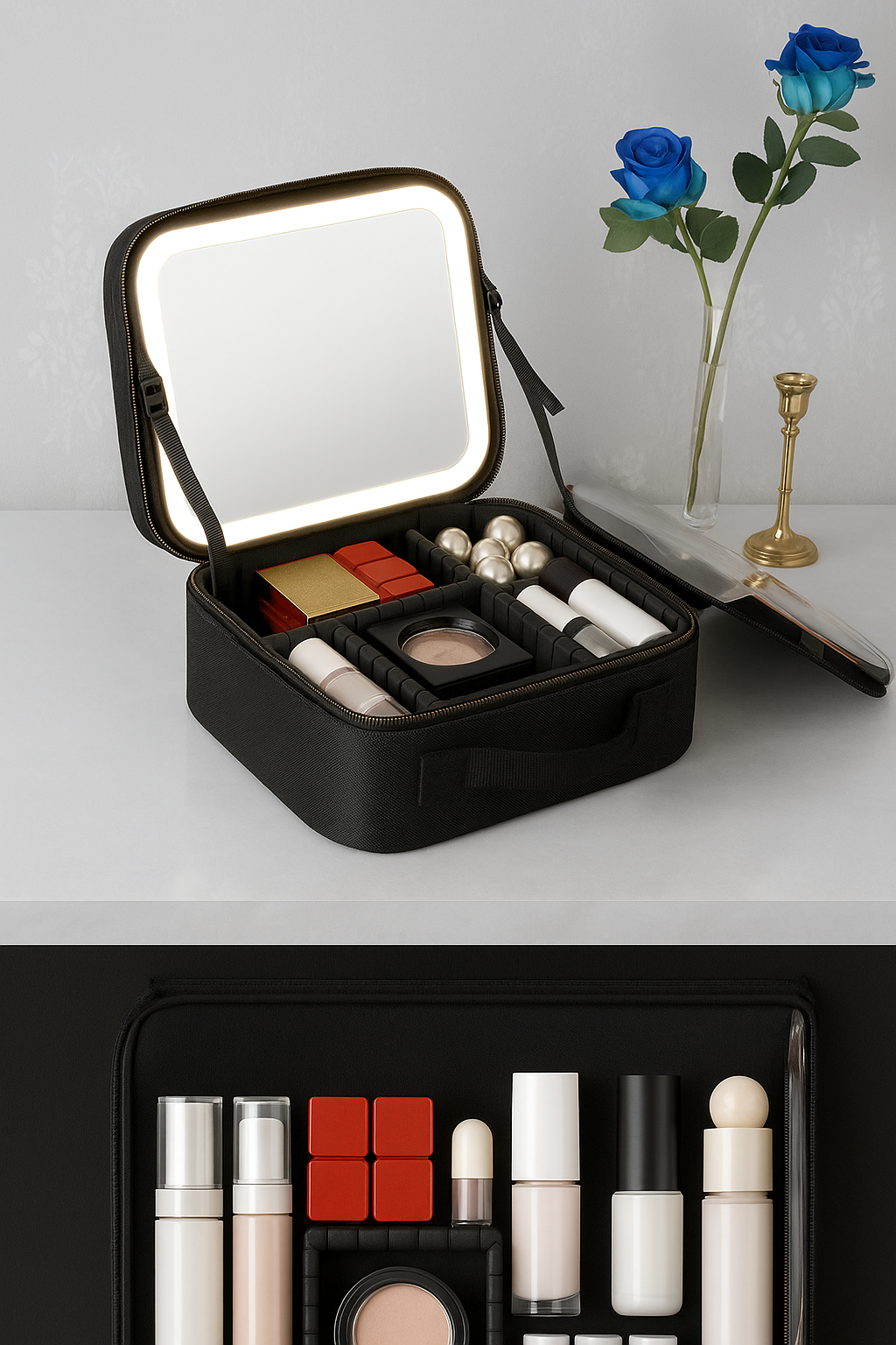 Cosmetiquera Con Espejo Led Lumié - BGZ Online