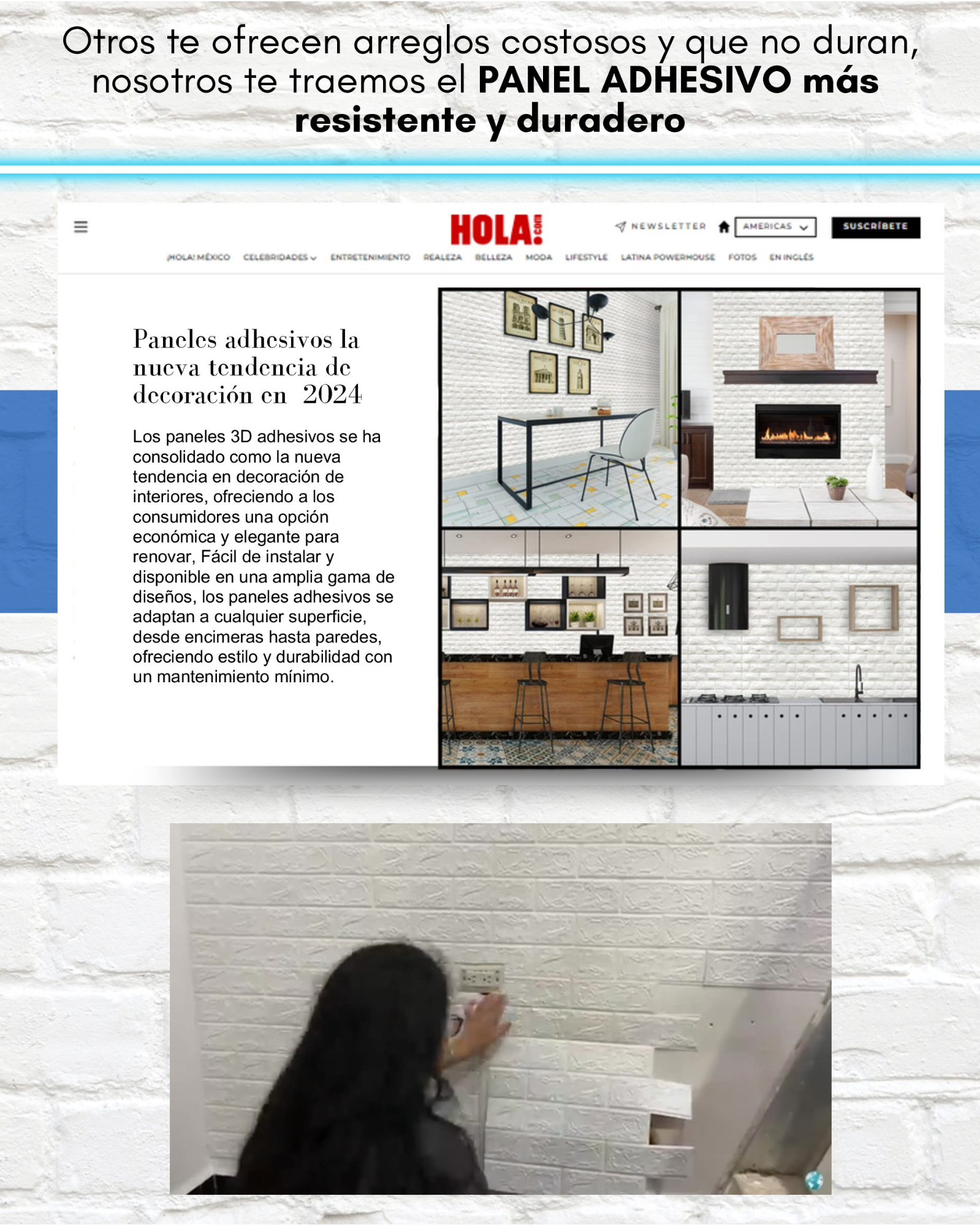 SET X10 PANEL ADHESIVO 3D (70X77 CM CADA PANEL) - BGZ Online