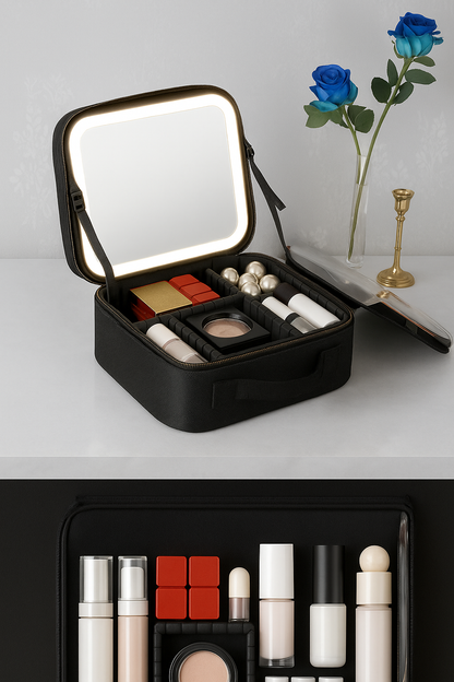 Cosmetiquera Con Espejo Led Lumié - BGZ Online